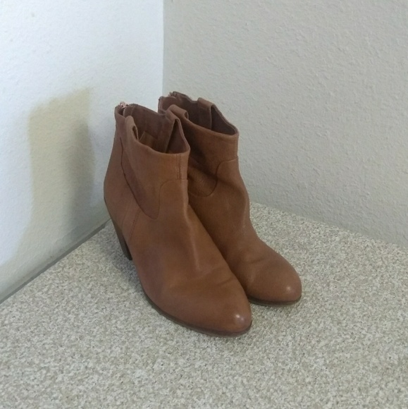Sam Edelman Shoes - Sam Edelman Lisle Brown Leather Ankle Boots